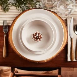 Best Sale ✨ Stone Lain Albie Stoneware Dinnerware Set - White 👍 -Cheap Stonelain Store StoneLain xmas 18217