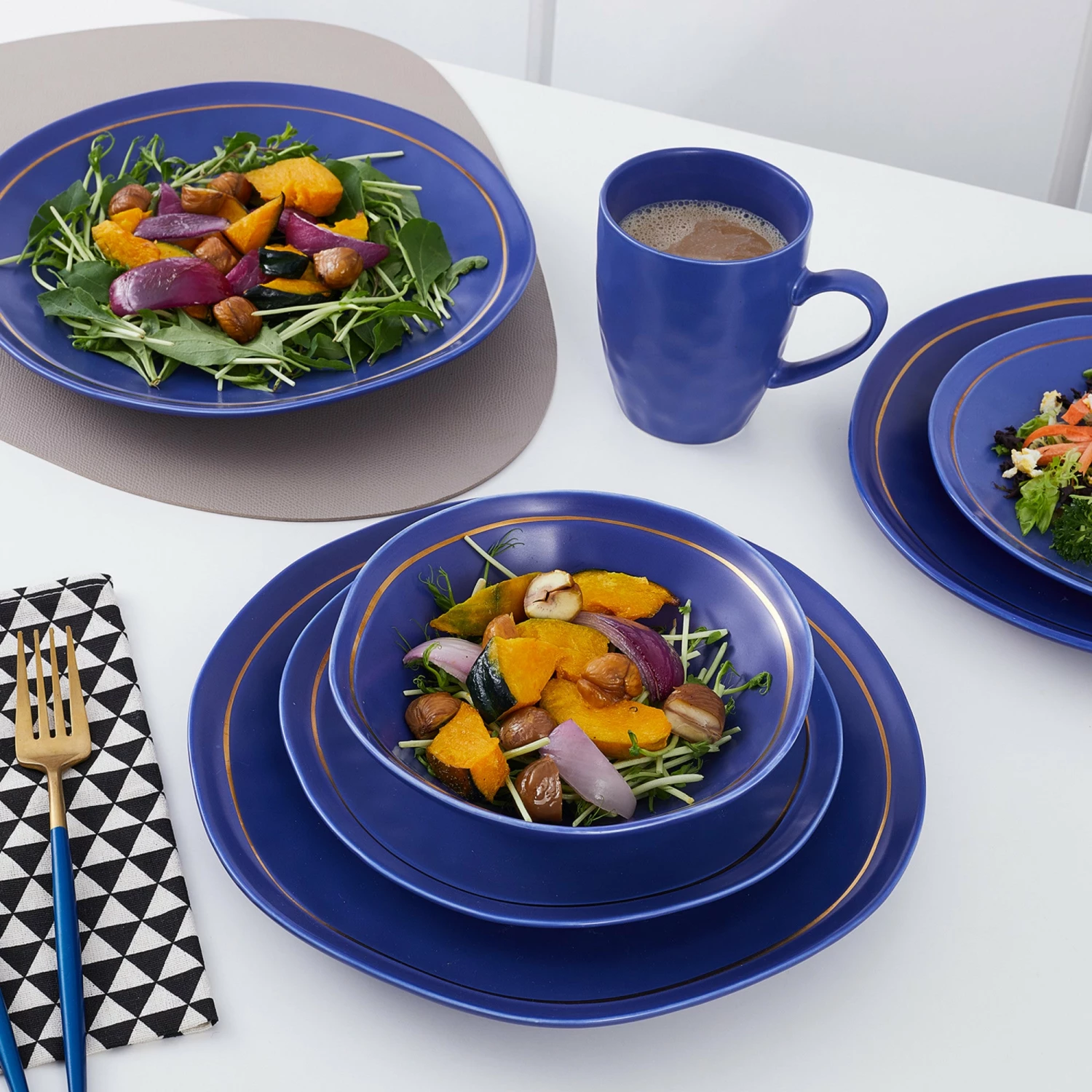 Best Sale ๐ฏ Stone Lain Clara Porcelain Dinnerware Set - Blue ๐ 3 Best Sale ๐ฏ Stone Lain Clara Porcelain Dinnerware Set - Blue ๐ - Image 3