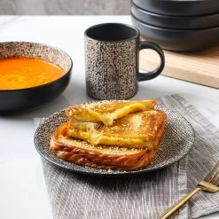 Promo ❤️ Stone Lain Sophie Stoneware Dinnerware Set - Brown And Black 😍 -Cheap Stonelain Store asimvyygpjozfkvjp63p