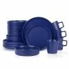 Deals 👍 Stone Lain Cleo Stoneware Dinnerware Set - Blue ✔️