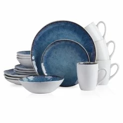 Discount 👏 Stone Lain Romy Stoneware Dinnerware Set - Blue 😍