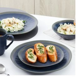 Best Sale 🥰 Stone Lain Serafina Stoneware Dinnerware Set - Blue 🎁 -Cheap Stonelain Store bwprczb2b6s17184ao8r