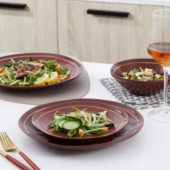 Hot Sale 🌟 Stone Lain Clara Porcelain Dinnerware Set - Burgundy 🧨 -Cheap Stonelain Store ce8q7hotuz9tudpveqjt fd17ea75 8e18 4fdd b44c 50e7d2c54f73