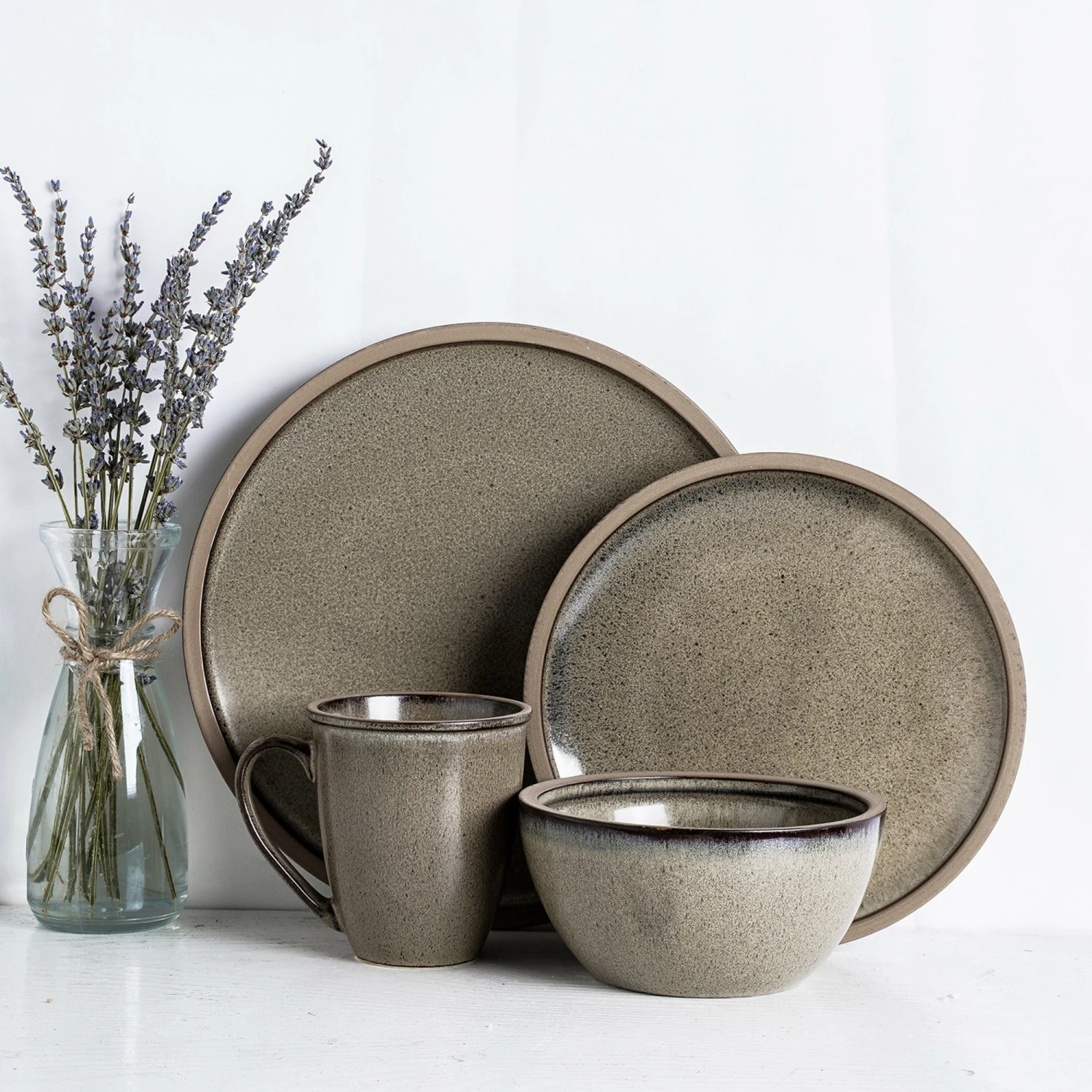 Promo ๐ฏ Stone Lain Tina Stoneware Dinnerware Set - Green And Beige ๐ 2 Promo ๐ฏ Stone Lain Tina Stoneware Dinnerware Set - Green And Beige ๐ - Image 2