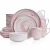 Best deal 🧨 Stone Lain Brighton Porcelain Dinnerware Set - Pink 👍