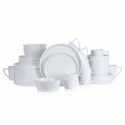 Budget 🛒 Stone Lain Madeline Bone China Dinnerware Set - White 👍