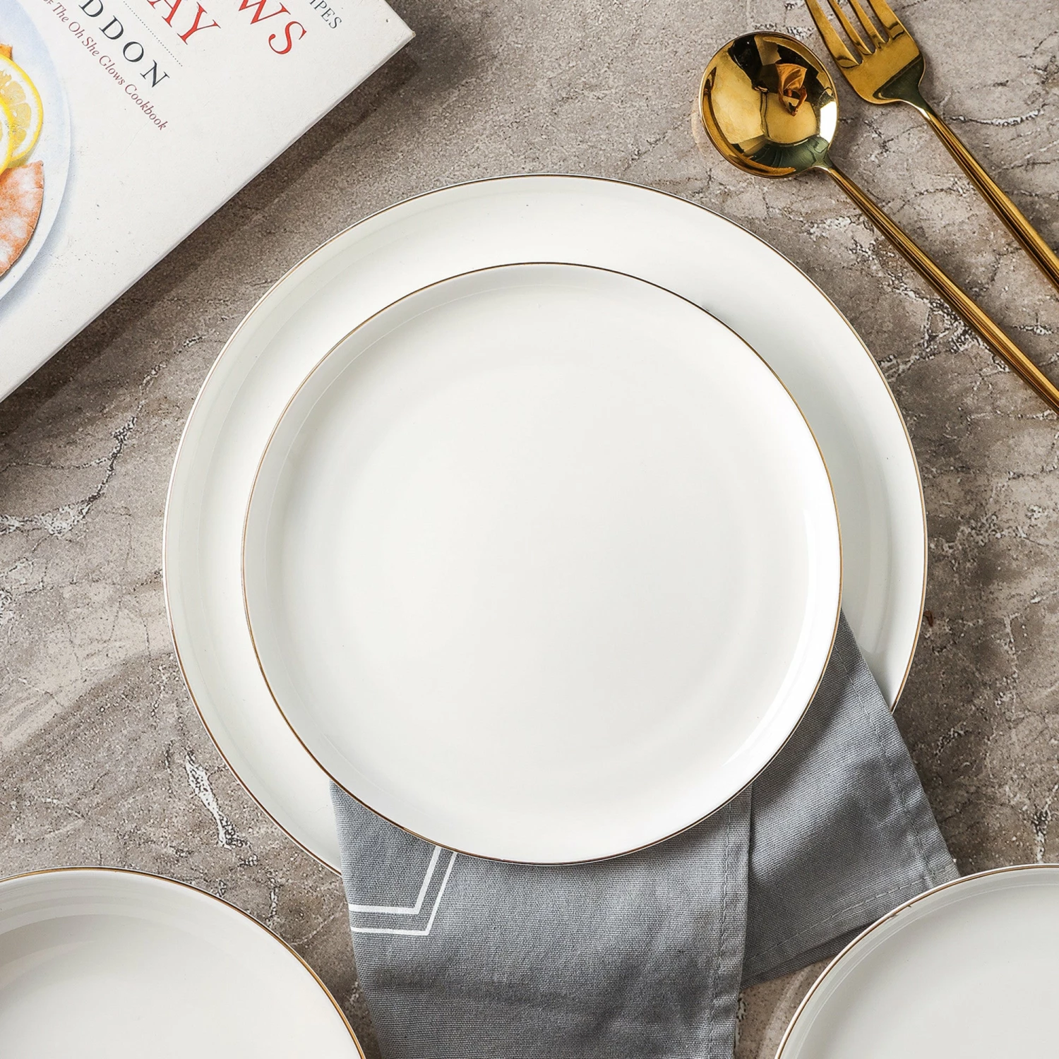 Outlet ๐ Stone Lain Gabrielle Bone China Dinnerware Set - White And Gold โญ 6 Outlet ๐ Stone Lain Gabrielle Bone China Dinnerware Set - White And Gold โญ - Image 6
