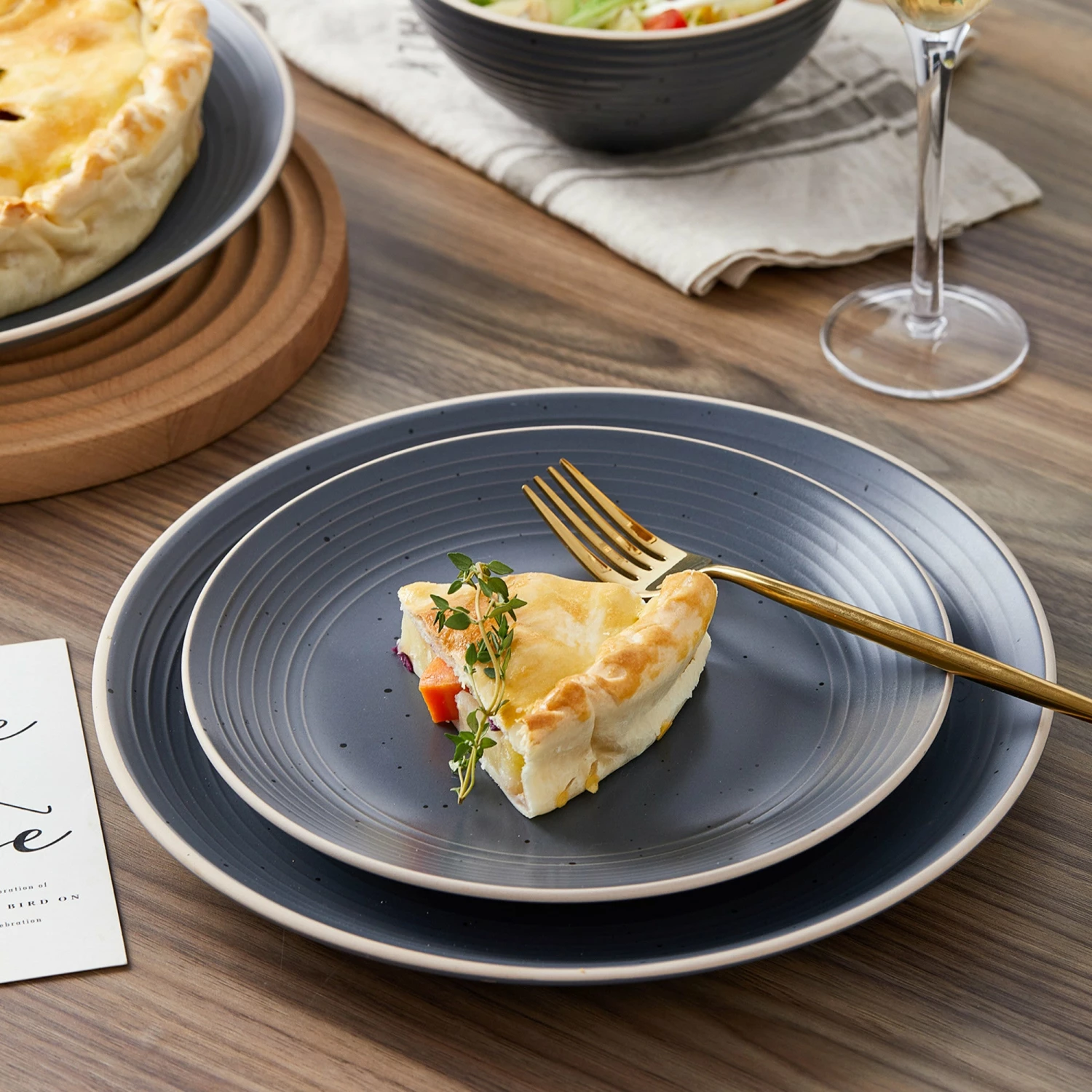 Wholesale ⭐ Stone Lain Lauren Stoneware Dinnerware Set - Charcoal 🧨 5 Wholesale ⭐ Stone Lain Lauren Stoneware Dinnerware Set - Charcoal 🧨 - Image 5