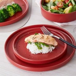 Flash Sale 🎉 Stone Lain Cleo Stoneware Dinnerware Set - Red 🎁 -Cheap Stonelain Store dazelwgowshcz57mjzq8