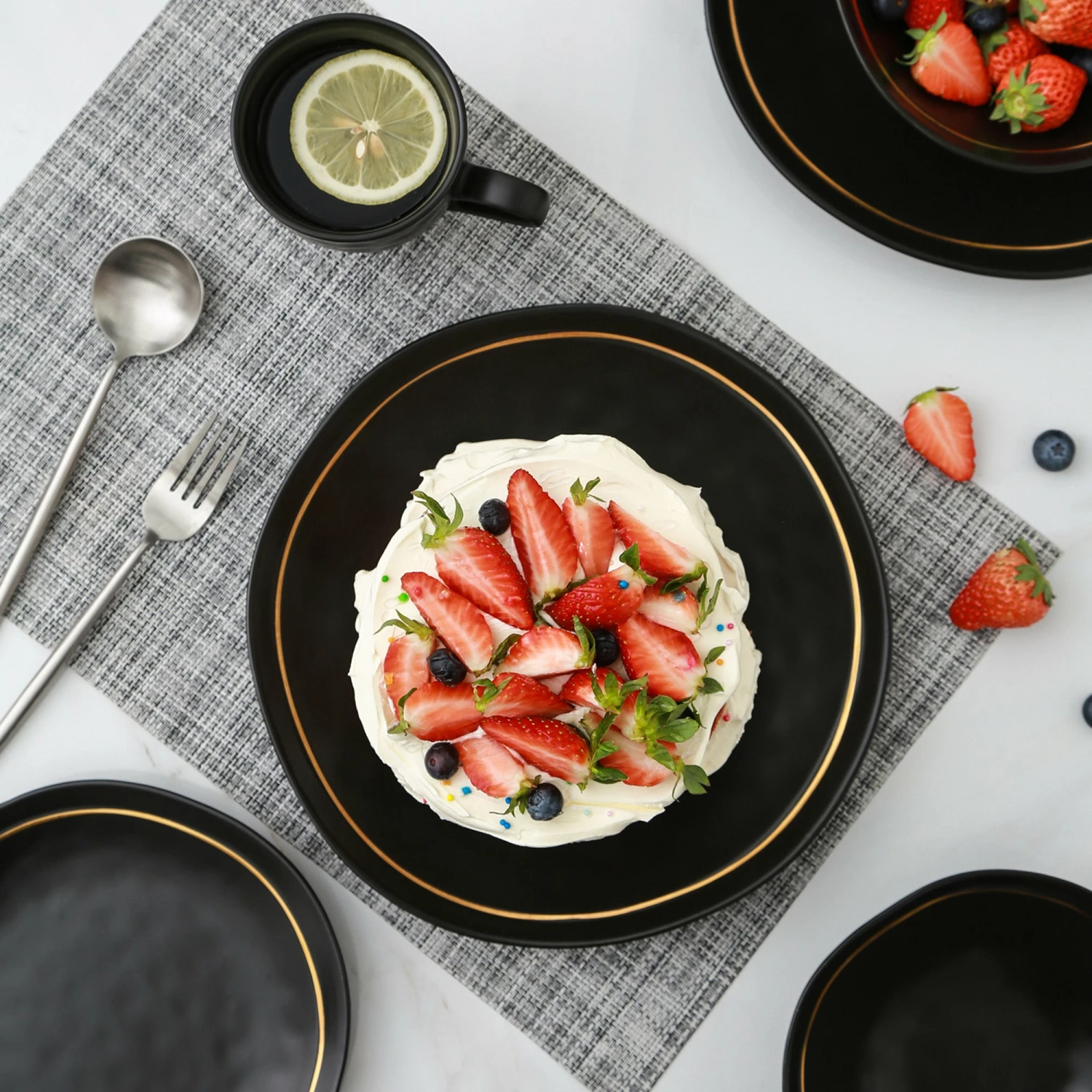 Best Sale โค๏ธ Stone Lain Clara Porcelain Dinnerware Set - Black ๐ฅ 4 Best Sale โค๏ธ Stone Lain Clara Porcelain Dinnerware Set - Black ๐ฅ - Image 4