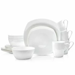 Hot Sale 🌟 Stone Lain Juliette Bone China Dinnerware Set - White ❤️