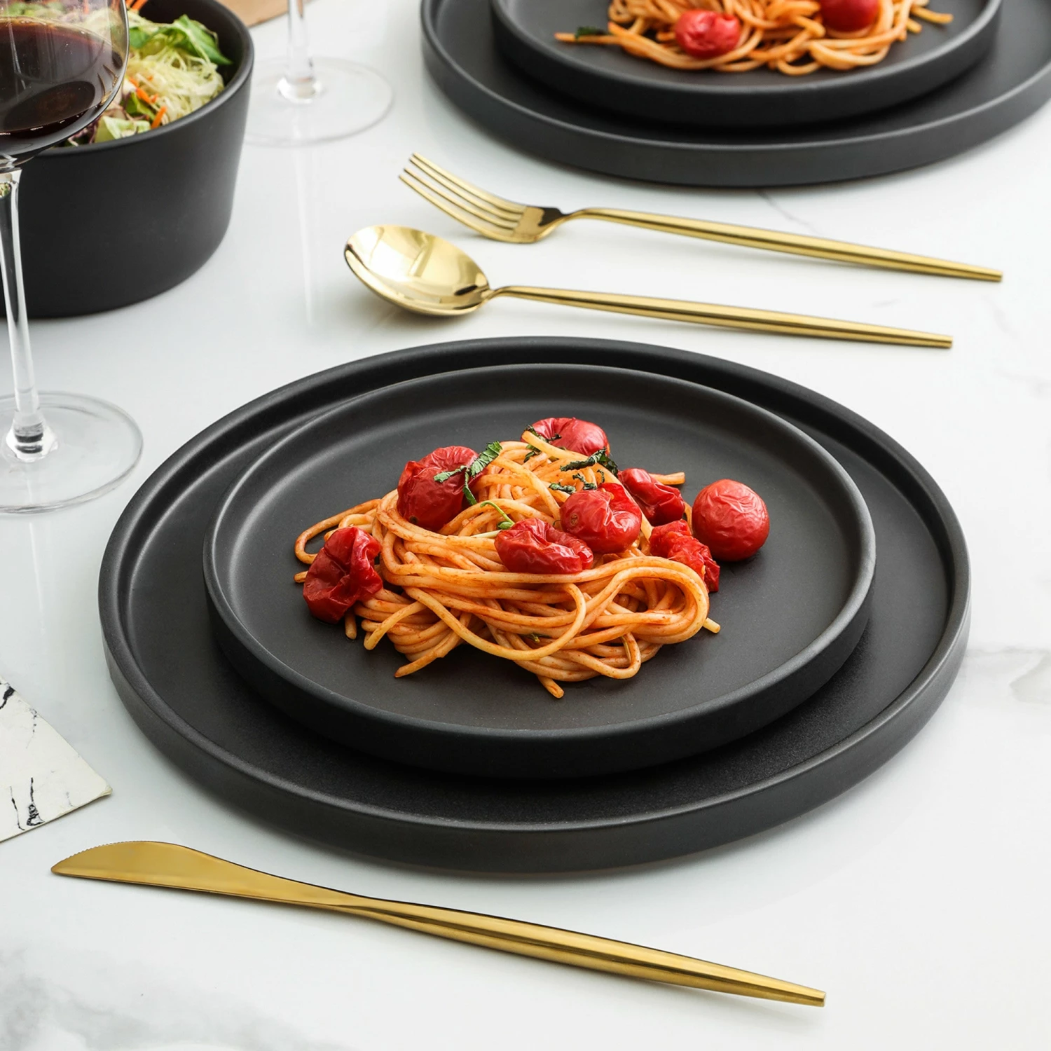 Coupon ๐ Stone Lain Celina Stoneware Dinnerware Set - Black Matte ๐งจ 3 Coupon ๐ Stone Lain Celina Stoneware Dinnerware Set - Black Matte ๐งจ - Image 3