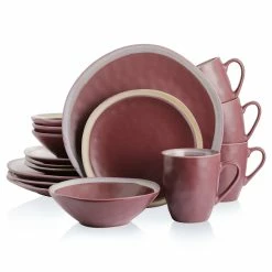 Coupon ⭐ Stone Lain Serafina Stoneware Dinnerware Set - Wine 😉