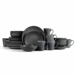 Best deal 🥰 Stone Lain Griffin Stoneware Dinnerware Set - Grey ✨