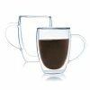 Coupon ✔️ Stone Lain Bistro Double Wall Glass with Handle, Dishwasher Safe, 12oz. Set of 4 ⌛
