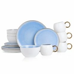 Cheap 🛒 Stone Lain Josephine Porcelain Dinnerware Set - Blue 🧨