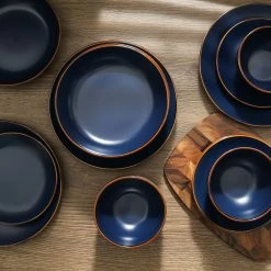 Best reviews of 🌟 Stone Lain Dean Stoneware Dinnerware Set - Blue ⭐ -Cheap Stonelain Store gaqwiugwhpm58t1pftri
