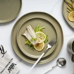 Promo 😉 Stone Lain Tom Stoneware Dinnerware Set - Olive 🔔 -Cheap Stonelain Store gbwxhhpfdkadkchph2bv