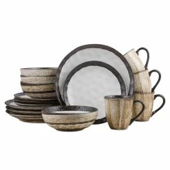 Best Sale 🔔 Stone Lain Lucy Porcelain Dinnerware Set - Beige ❤️