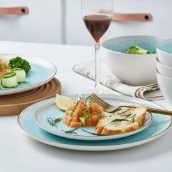 Flash Sale 🌟 Stone Lain Josephine Porcelain Dinnerware Set - Mint 👏 -Cheap Stonelain Store hfdkbni40xiqiadwdcyu