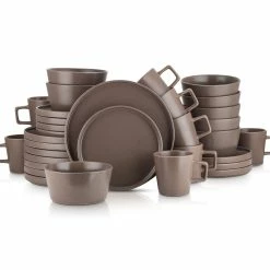 Wholesale 🤩 Stone Lain Celina Stoneware Dinnerware Set - Brown Matte 🥰 -Cheap Stonelain Store hyywoadtqja2wucg5wey