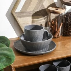Top 10 😀 Stone Lain Abigail Stoneware Dinnerware Set - Gray 🤩 -Cheap Stonelain Store id7xh083fu460eyb4hq4