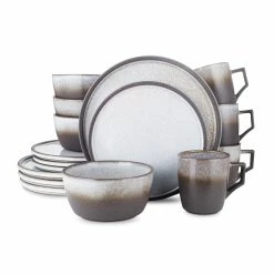 Cheap ❤️ Stone Lain Vince Stoneware Dinnerware Set - Grey 💯