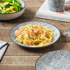 Brand new ⌛ Stone Lain Sophie Stoneware Dinnerware Set - White And Black ⌛ -Cheap Stonelain Store jezk2z7qh39kv09sxdbu