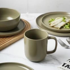Promo 😉 Stone Lain Tom Stoneware Dinnerware Set - Olive 🔔 -Cheap Stonelain Store jhpgpwbkvdbyap6cmu9n