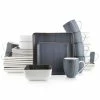 Best Sale ✔️ Stone Lain Esmeralda Porcelain Dinnerware Set - Gray ⌛