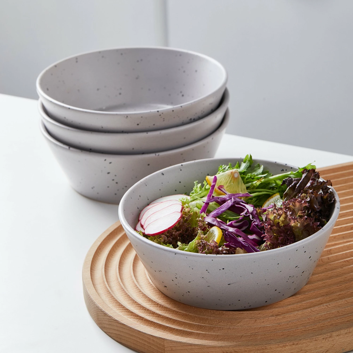 Budget 🎉 Stone Lain Jade Stoneware Dinnerware Set - Light Gray 😀 5 Budget 🎉 Stone Lain Jade Stoneware Dinnerware Set - Light Gray 😀 - Image 5