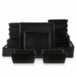 Discount 🌟 Stone Lain Grace Stoneware Dinnerware Set - Black Matte ⌛ -Cheap Stonelain Store l3agj4d9oduxp3f9hzw5