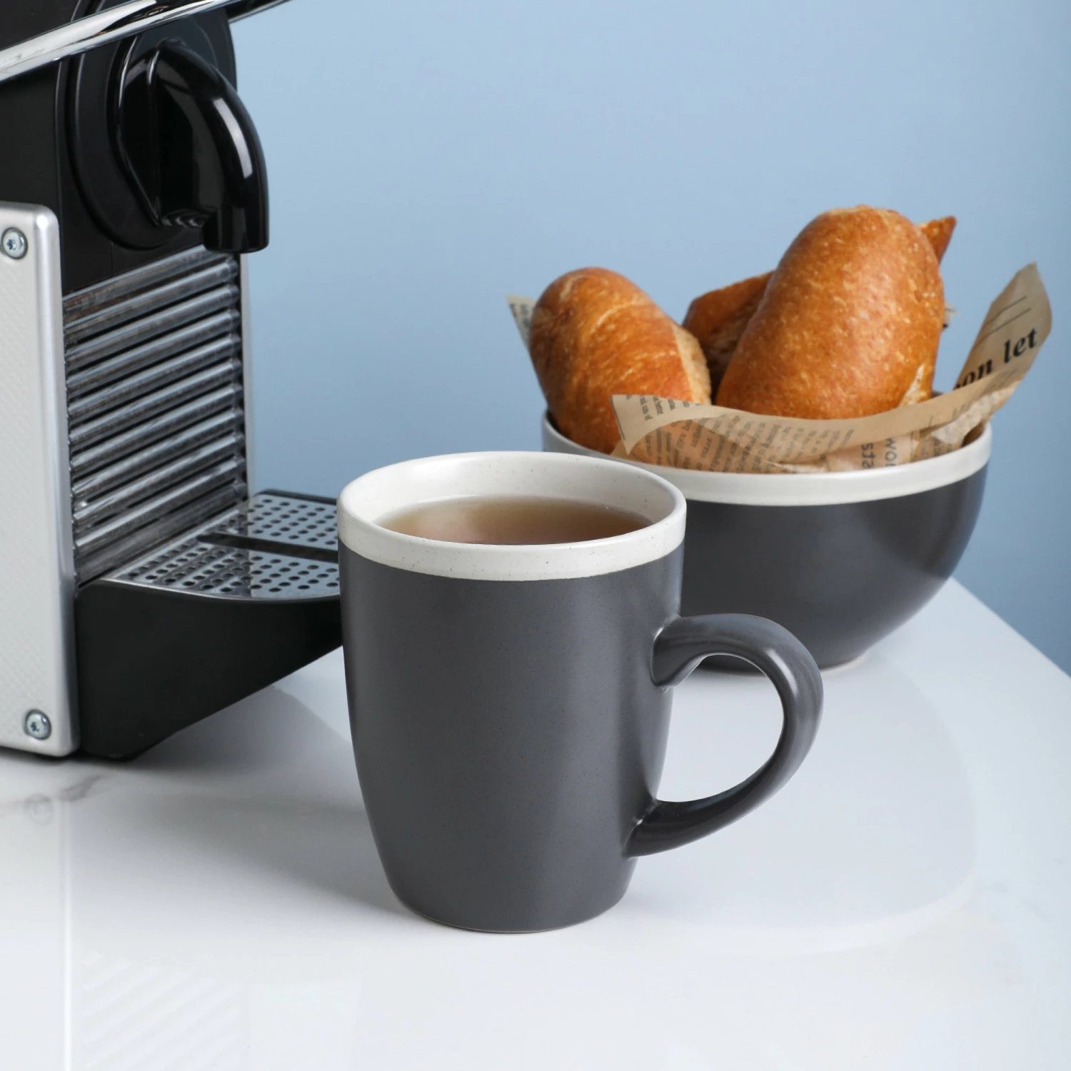 Best Sale ๐ Stone Lain Serenity Stoneware Dinnerware Set - Dark Gray And Cream ๐ 6 Best Sale ๐ Stone Lain Serenity Stoneware Dinnerware Set - Dark Gray And Cream ๐ - Image 6