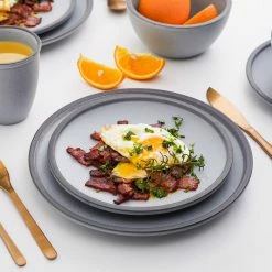 Best deal ❤️ Stone Lain Tina Stoneware Dinnerware Set - Blue And Grey 🎁 -Cheap Stonelain Store lkh8i0gzr8cvezjh4iem