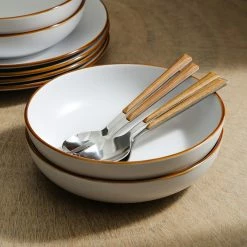 New ⭐ Stone Lain Dean Stoneware Dinnerware Set - White 🥰 -Cheap Stonelain Store logv16on0xzcabjvvjbf