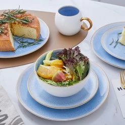 Cheap 🛒 Stone Lain Josephine Porcelain Dinnerware Set - Blue 🧨 -Cheap Stonelain Store luqvsnwo60gdemybxvel