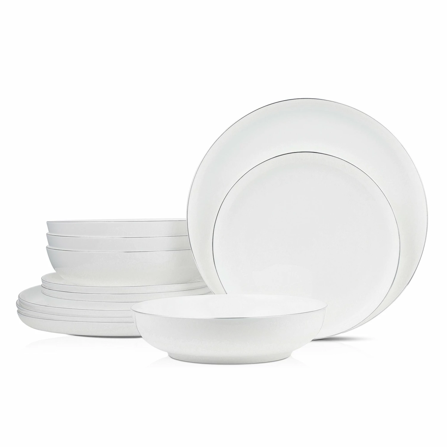 Deals ๐ Stone Lain Gabrielle Bone China Dinnerware Set - White And Platinum ๐ฅ 1 Deals ๐ Stone Lain Gabrielle Bone China Dinnerware Set - White And Platinum ๐ฅ