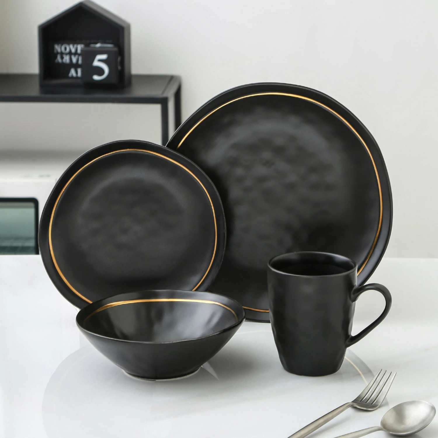 Best Sale โค๏ธ Stone Lain Clara Porcelain Dinnerware Set - Black ๐ฅ 2 Best Sale โค๏ธ Stone Lain Clara Porcelain Dinnerware Set - Black ๐ฅ - Image 2
