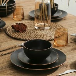 Deals 🌟 Stone Lain Dean Stoneware Dinnerware Set - Black 🎉 -Cheap Stonelain Store mqrh5uhpkgkbxczoaxyn