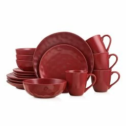 Top 10 ✔️ Stone Lain Sam Porcelain Dinnerware Set - Red 🤩