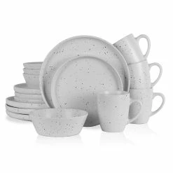 New โจ Stone Lain Jade Stoneware Dinnerware Set - White ๐ฅ