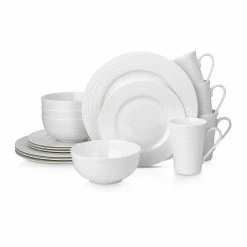 Best deal ✨ Stone Lain Eleanor Bone China Dinnerware Set - White ⌛