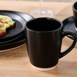 Hot Sale 🤩 Stone Lain Jules Stoneware Dinnerware Set - Black 🤩 -Cheap Stonelain Store onzsisdsufncmpxjli0u