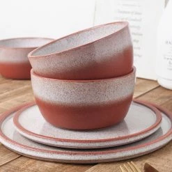 Flash Sale 🥰 Stone Lain Vince Stoneware Dinnerware Set - Red 👍 -Cheap Stonelain Store p5wyl3zvirrsfyja4wxy
