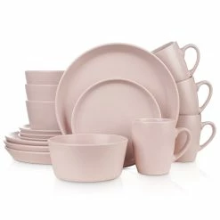 Discount 😍 Stone Lain Albie Stoneware Dinnerware Set - Pink 😀