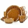 Coupon ✨ Stone Lain Constance Porcelain Dinnerware Set - Brown 🛒