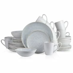 Deals 🥰 Stone Lain Romy Stoneware Dinnerware Set - White And Black Spots 😉 -Cheap Stonelain Store r3chwgoub0xa4bynktjs