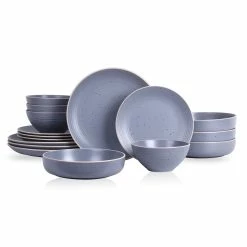 Buy 😍 Stone Lain Lauren Stoneware Dinnerware Set - Light Gray 👍