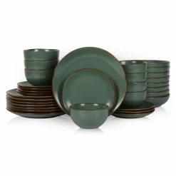 Discount 🔥 Stone Lain Dean Stoneware Dinnerware Set - Green 🛒 -Cheap Stonelain Store sczzjtzfhyyo2aatk6pq