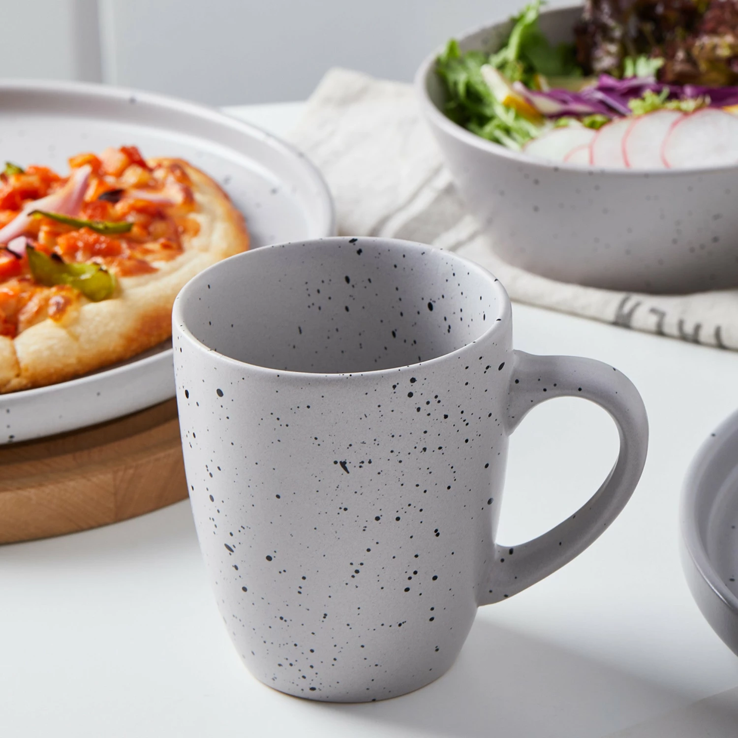 Budget 🎉 Stone Lain Jade Stoneware Dinnerware Set - Light Gray 😀 6 Budget 🎉 Stone Lain Jade Stoneware Dinnerware Set - Light Gray 😀 - Image 6